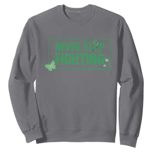 Liver Cancer Warrior Sweatshirt Never Stop Fighting Support Gift