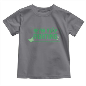 Liver Cancer Warrior Toddler T Shirt Never Stop Fighting Support Gift