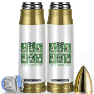 Funny Liver Cancer Warrior Support Gift Bullet Tumbler Just A Strong Goose