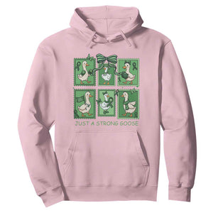 Funny Liver Cancer Warrior Support Gift Hoodie Just A Strong Goose