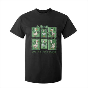 Funny Liver Cancer Warrior Support Gift T Shirt For Kid Just A Strong Goose