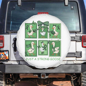 Funny Liver Cancer Warrior Support Gift Spare Tire Cover Just A Strong Goose