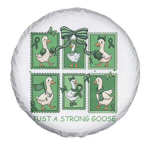 Funny Liver Cancer Warrior Support Gift Spare Tire Cover Just A Strong Goose