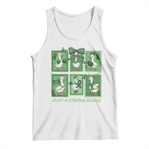 Funny Liver Cancer Warrior Support Gift Tank Top Just A Strong Goose