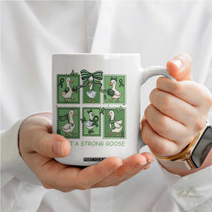 Funny Liver Cancer Warrior Support Gift Coffee Mug Just A Strong Goose