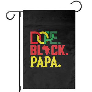 Dope Black Papa Garden Flag Melanin King Fathers Day Gift