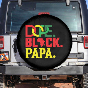 Dope Black Papa Spare Tire Cover Melanin King Fathers Day Gift