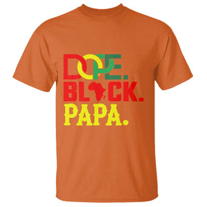 Dope Black Papa T Shirt Melanin King Fathers Day Gift