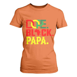 Dope Black Papa T Shirt For Women Melanin King Fathers Day Gift