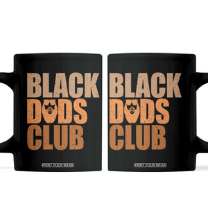 Black Dads Club Coffee Mug African American Fathers Day Gift