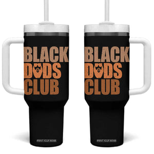Black Dads Club Tumbler With Handle African American Fathers Day Gift