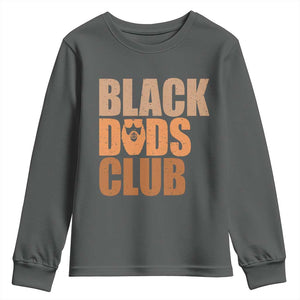 Black Dads Club Youth Sweatshirt African American Fathers Day Gift
