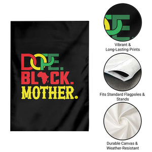 Proud African American Mom Gift Garden Flag Dope Black Mother