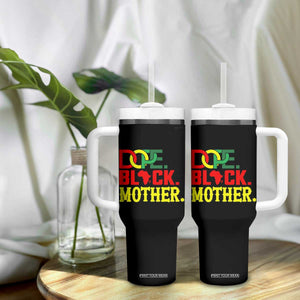 Proud African American Mom Gift Tumbler With Handle Dope Black Mother