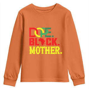 Proud African American Mom Gift Youth Sweatshirt Dope Black Mother