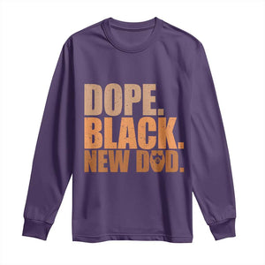 Proud Black New Dad Long Sleeve Shirt African American Fathers Day Gift