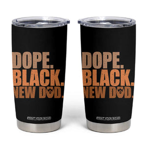 Proud Black New Dad Tumbler Cup African American Fathers Day Gift