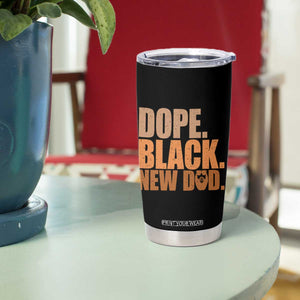 Proud Black New Dad Tumbler Cup African American Fathers Day Gift