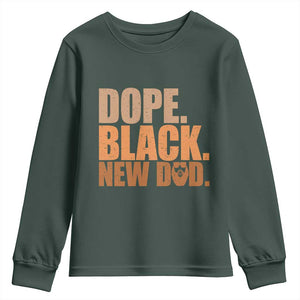 Proud Black New Dad Youth Sweatshirt African American Fathers Day Gift