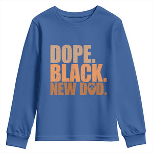 Proud Black New Dad Youth Sweatshirt African American Fathers Day Gift
