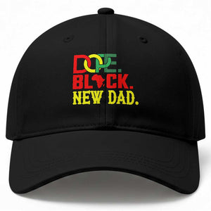 First Father's Day African American Dad Baseball Cap New Dad Gift