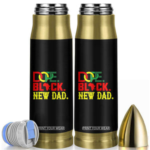 First Father's Day African American Dad Bullet Tumbler New Dad Gift