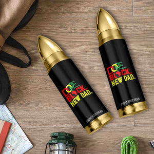 First Father's Day African American Dad Bullet Tumbler New Dad Gift