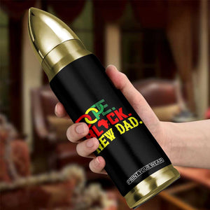 First Father's Day African American Dad Bullet Tumbler New Dad Gift