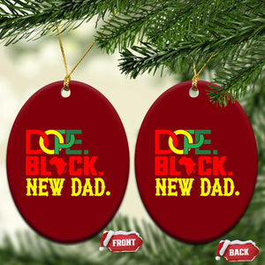 First Father's Day African American Dad Ceramic Ornament New Dad Gift