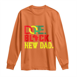 First Father's Day African American Dad Long Sleeve Shirt New Dad Gift