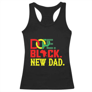 First Father's Day African American Dad Racerback Tank Top New Dad Gift