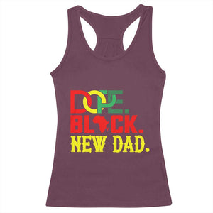 First Father's Day African American Dad Racerback Tank Top New Dad Gift