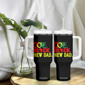 First Father's Day African American Dad Tumbler With Handle New Dad Gift