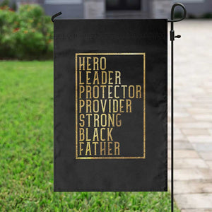 Strong Black Father Garden Flag Hero Leader Provider Protector Gift