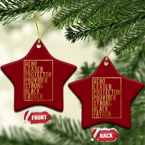 Strong Black Father Ceramic Ornament Hero Leader Provider Protector Gift