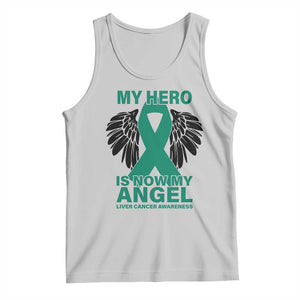 Liver Cancer Awareness Memorial Gift Tank Top My Hero Is Now My Angel