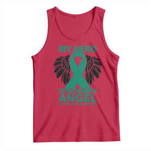 Liver Cancer Awareness Memorial Gift Tank Top My Hero Is Now My Angel