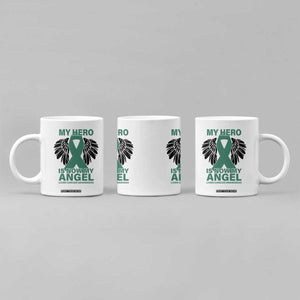 Liver Cancer Awareness Memorial Gift Coffee Mug My Hero Is Now My Angel