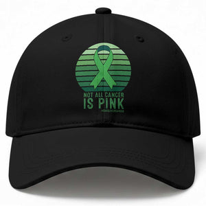 Liver Cancer Awareness Baseball Cap Not All Cancer Is Pink Ribbon Support Gift