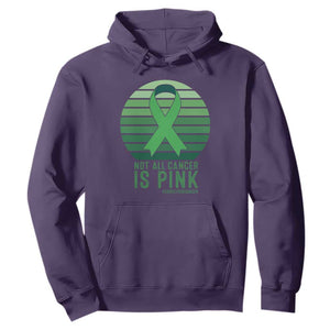 Liver Cancer Awareness Hoodie Not All Cancer Is Pink Ribbon Support Gift
