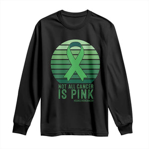 Liver Cancer Awareness Long Sleeve Shirt Not All Cancer Is Pink Ribbon Support Gift