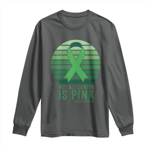 Liver Cancer Awareness Long Sleeve Shirt Not All Cancer Is Pink Ribbon Support Gift