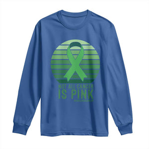 Liver Cancer Awareness Long Sleeve Shirt Not All Cancer Is Pink Ribbon Support Gift
