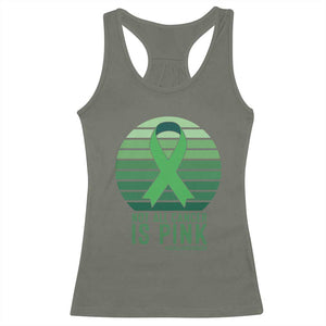 Liver Cancer Awareness Racerback Tank Top Not All Cancer Is Pink Ribbon Support Gift