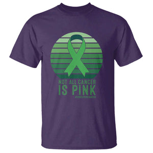 Liver Cancer Awareness T Shirt Not All Cancer Is Pink Ribbon Support Gift