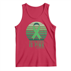 Liver Cancer Awareness Tank Top Not All Cancer Is Pink Ribbon Support Gift