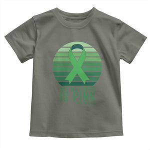 Liver Cancer Awareness Toddler T Shirt Not All Cancer Is Pink Ribbon Support Gift