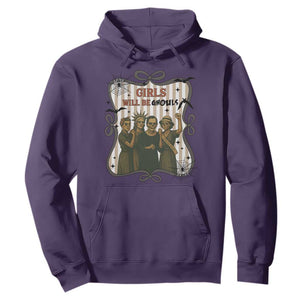 Halloween Feminist Hoodie Girls Will Be Ghouls Women Empowerment TS12 Purple Print Your Wear