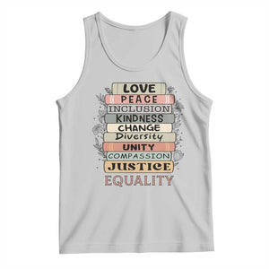 Human Rights Bookish Tank Top Kindness Peace Equality Flower For Women TS12 Ash Print Your Wear