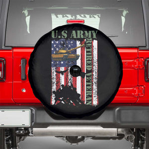 Retired Army Spare Tire Cover American Flag US Patriotic USA Pride TS12 Black Print Your Wear